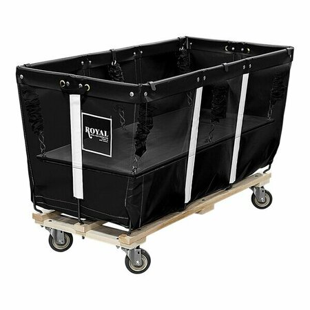 ROYAL BASKET TRUCKS 56'' Black Flatwork Ironer Truck with 4 Swivel Casters R56-KKW-FWA-4UNN 50AR56KKWFWA4UNN